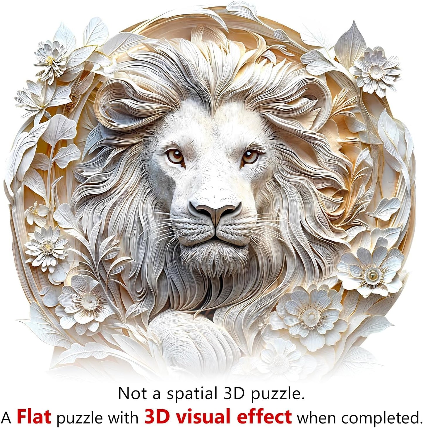 🦁3D Lion Wooden Jigsaw Puzzle
