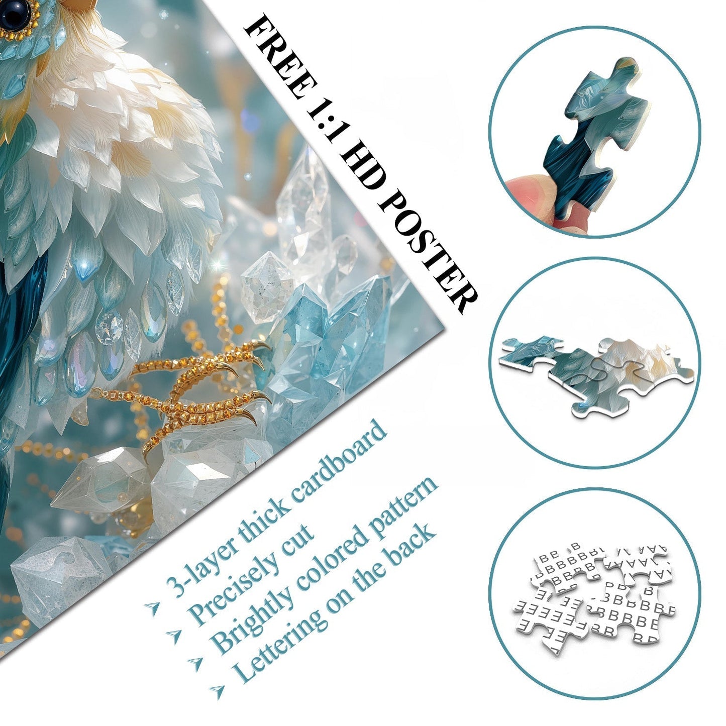 Puzzloom™ CrystalBird Puzzle