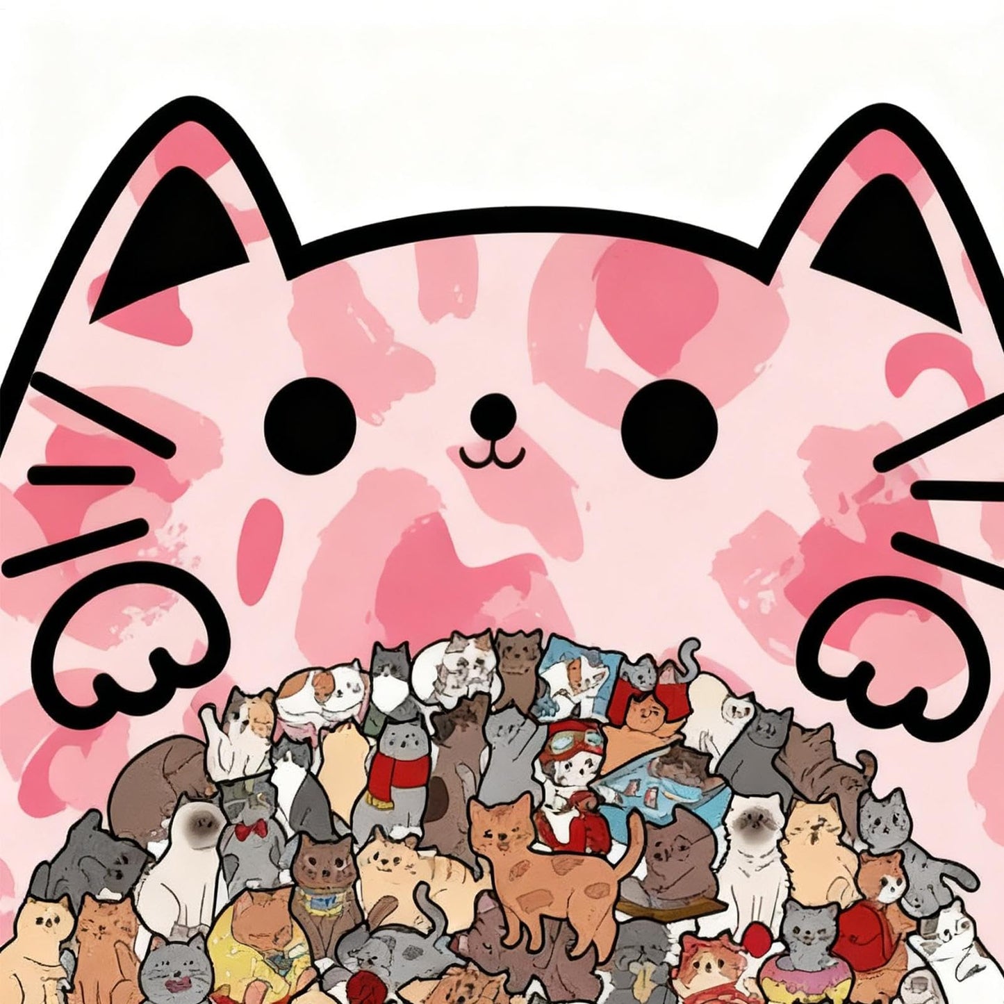 Cute Cat Shaped Tray Wooden Jigsaw Puzzle